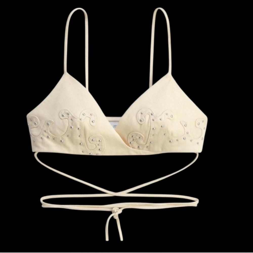 NWT Zara Limited Edition Studded Bralette Top